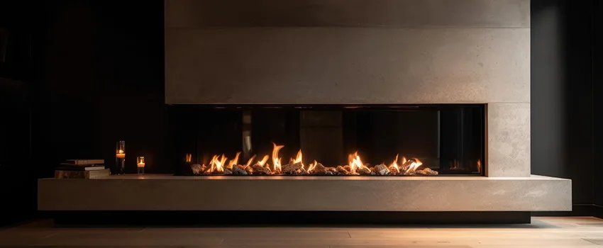Gas Fireplace Ember Bed Design Services in Bethesda, Maryland