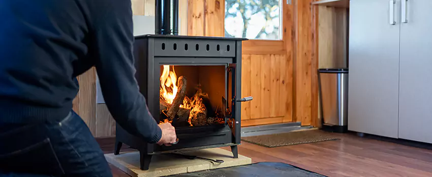 Open Hearth Wood Fireplace Installation in Bethesda, MD