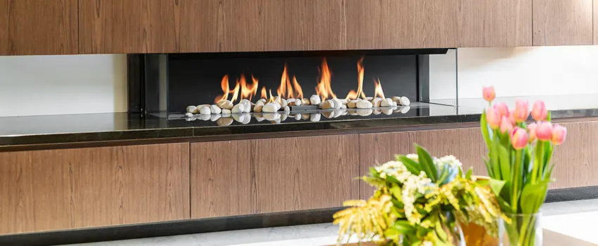 Double-height Fireplace Design Refurbishment in Bethesda, Maryland