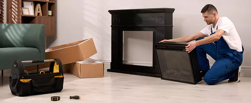 Old Rusted Metal Fireplace Repair And Replacement in Bethesda, MD