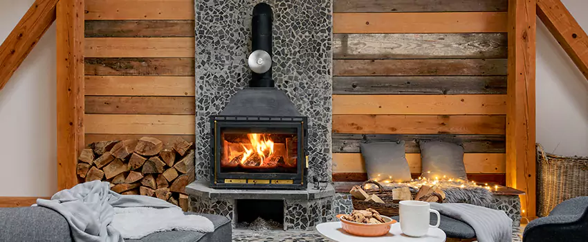 Thelin Hearth Products Direct Vent Gas Stove Fireplace Inspection in Bethesda, Maryland